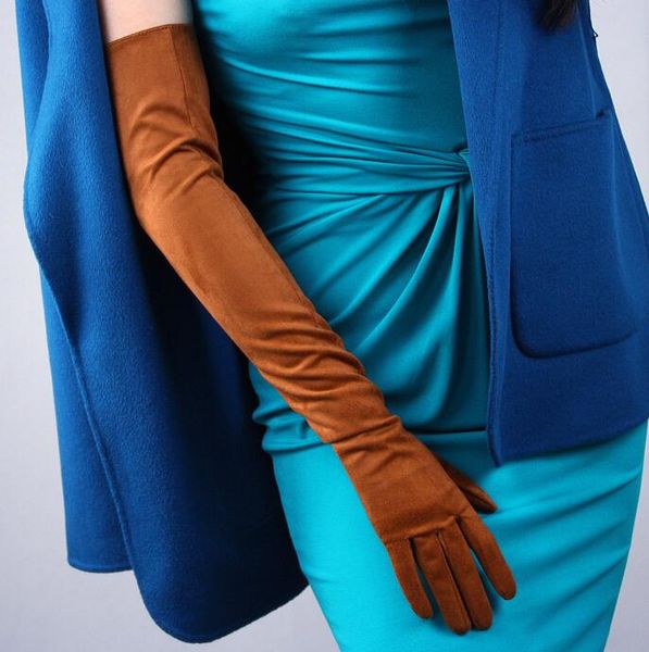 women' fashion elegant faux suede leather glove lady' club performance formal party brown color long driving glove 70cm r645, Blue;gray
women' fashion elegant faux suede leather glove lady' club performance formal party brown color long driving glove 70cm r645, Blue;gray