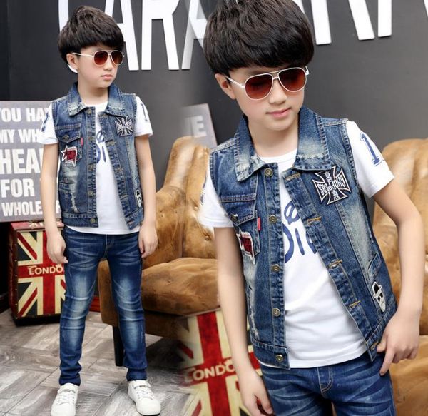 baby boy clothes kid children's vest, new boy, spring summer coat, children's embroidered label, cowboy, and wear, Blue
baby boy clothes kid children's vest, new boy, spring summer coat, children's embroidered label, cowboy, and wear, Blue
