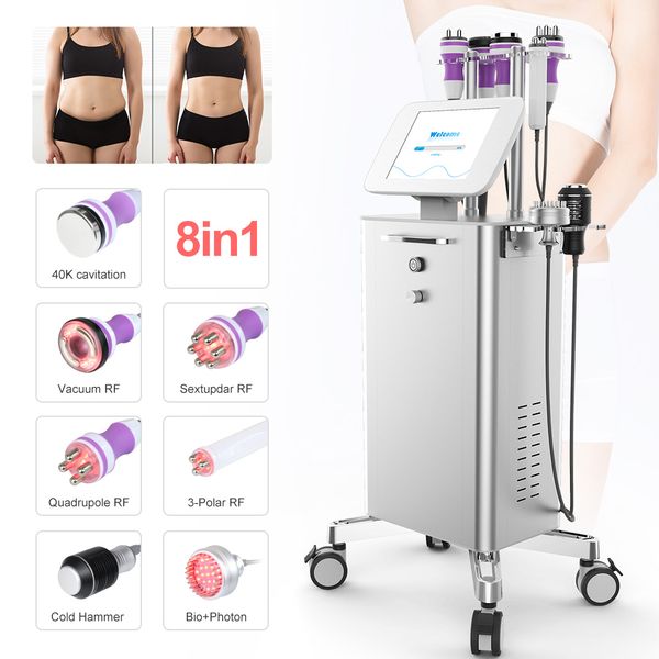 pro 8 in1 unoisetion cavitation ultrasonic radio frequency vacuum cold pn micro current face&body slimming machine
pro 8 in1 unoisetion cavitation ultrasonic radio frequency vacuum cold pn micro current face&body slimming machine