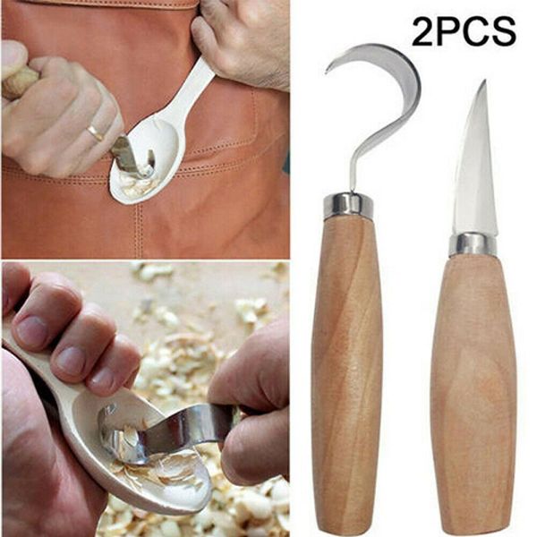 2pcs hook knife spoon bowl making carving tool set detail cup round edge wood carving tools
2pcs hook knife spoon bowl making carving tool set detail cup round edge wood carving tools