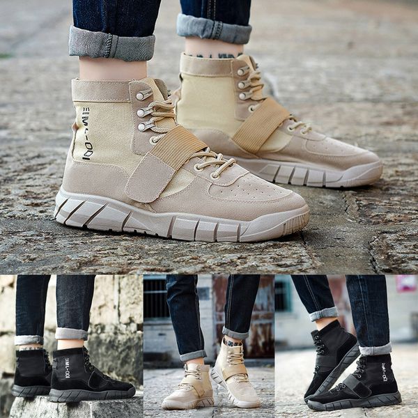 men's fashion retro tooling casual cool handsome leather boots motorcycle boots, Black
men's fashion retro tooling casual cool handsome leather boots motorcycle boots, Black