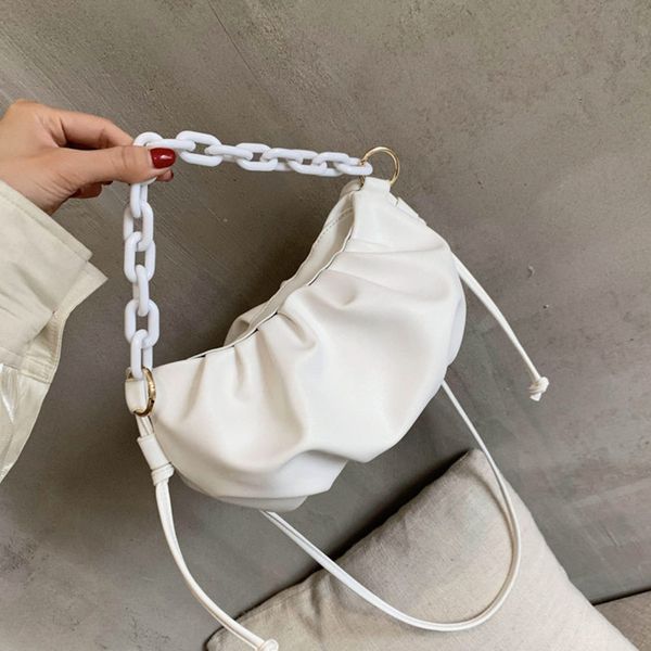 acrylic chain women bag pleated dumpling shoulder messenger bags cute lady chain crossbody bags party clutch purse 2020
acrylic chain women bag pleated dumpling shoulder messenger bags cute lady chain crossbody bags party clutch purse 2020