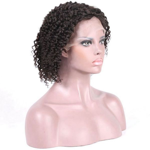 brazilian lace front human hair wig with baby hair kinky curly 130% pre plucked wigs for women, Black;brown
brazilian lace front human hair wig with baby hair kinky curly 130% pre plucked wigs for women, Black;brown