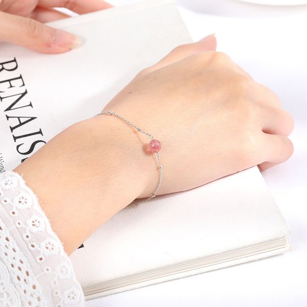 korean simple strawberry crystal bracelet for women s925 sterling silver jewelry pulseira engagement bracelets birthday gifts, Golden;silver
korean simple strawberry crystal bracelet for women s925 sterling silver jewelry pulseira engagement bracelets birthday gifts, Golden;silver