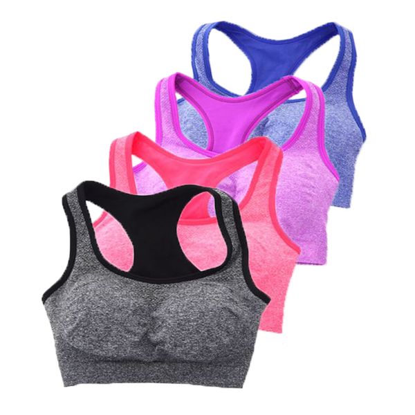 *new professional women seamless racerback padded sports bra yoga fitness gym stretch workout tank vest, White;black
*new professional women seamless racerback padded sports bra yoga fitness gym stretch workout tank vest, White;black