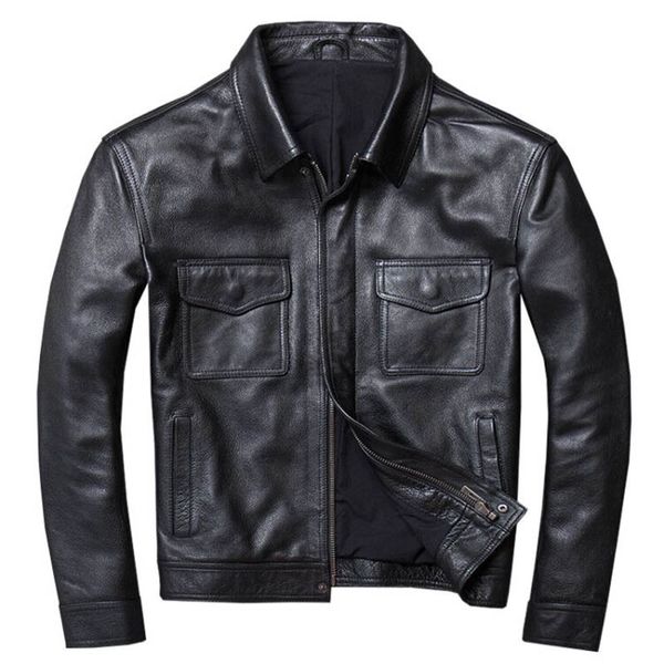 2019 spring autumn plus oversize 3xl 4xl vintage male genuine cow leather coat man's motorcycle biker jacket a090, Black
2019 spring autumn plus oversize 3xl 4xl vintage male genuine cow leather coat man's motorcycle biker jacket a090, Black