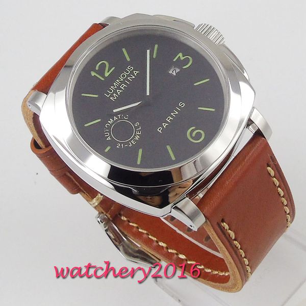 44mm automatic watch super luminous mechanical watches classic men diver watch men relogio masculino, Slivery;brown
44mm automatic watch super luminous mechanical watches classic men diver watch men relogio masculino, Slivery;brown