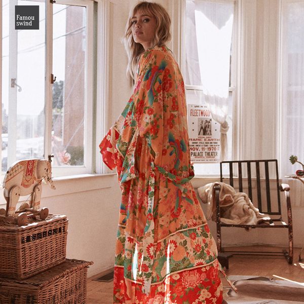 floral 2019 chiffon kimono cardigan new printed long sleeve belt casual loose long outerwear cover up beachwear plus size, White
floral 2019 chiffon kimono cardigan new printed long sleeve belt casual loose long outerwear cover up beachwear plus size, White