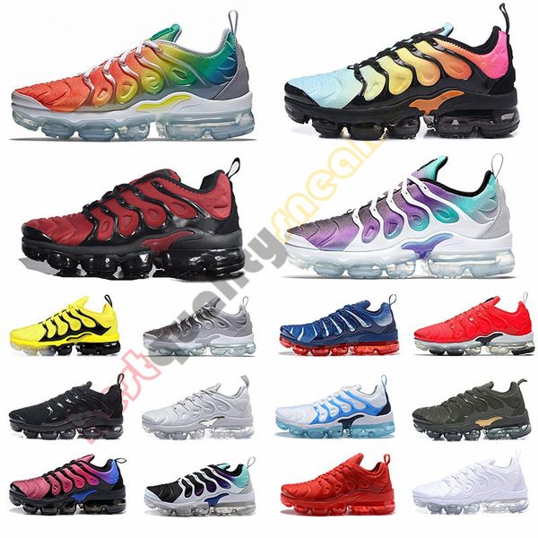 2019 tn plus rainbow mens running shoes bright crimson red grape triple black breathable women designer casual sneakers trainers size 36-46, White;red
2019 tn plus rainbow mens running shoes bright crimson red grape triple black breathable women designer casual sneakers trainers size 36-46, White;red