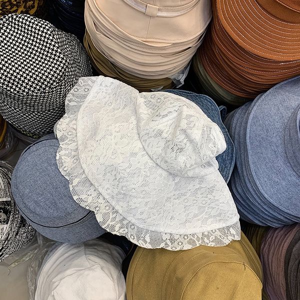 h669f new ~ fairy fan personalized large eaves lace flower thin fisherman lady bucket bucket lace fisherman hat p beautiful decorative h, Blue;gray
h669f new ~ fairy fan personalized large eaves lace flower thin fisherman lady bucket bucket lace fisherman hat p beautiful decorative h, Blue;gray