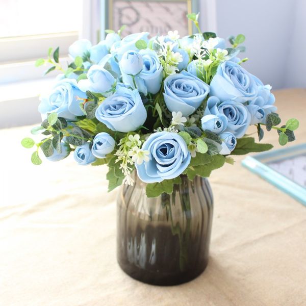 32cm silk rose eucalyptus leaves bouquet artificial flowers bouquet rose flowers for home wedding decoration indoor
32cm silk rose eucalyptus leaves bouquet artificial flowers bouquet rose flowers for home wedding decoration indoor