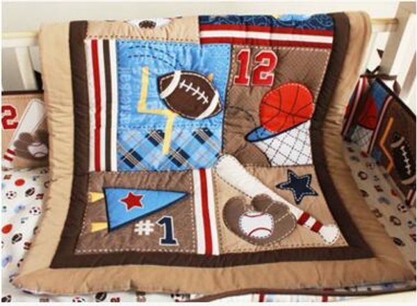 ins 4 pcs children crib bed set sports baseball 12 cot bedding inc baby quilt dust ruffle bedcover
ins 4 pcs children crib bed set sports baseball 12 cot bedding inc baby quilt dust ruffle bedcover