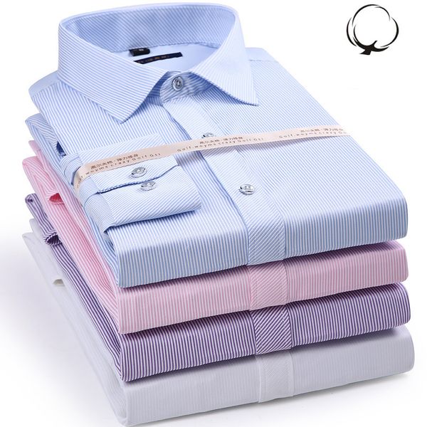 cotton vertical striped business shirt men's fashion casual long-sleeved shirt official dress shirts men fashion, White;black
cotton vertical striped business shirt men's fashion casual long-sleeved shirt official dress shirts men fashion, White;black