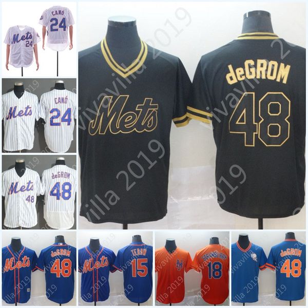 Mens 2019 New York 48 Jacob deGrom 34 NoahSyndergaard 24 Robinson Cano 18 Darryl Strawberry Mets Jerseys Black Gold White Blue Retro S-XXXL
Mens 2019 New York 48 Jacob deGrom 34 NoahSyndergaard 24 Robinson Cano 18 Darryl Strawberry Mets Jerseys Black Gold White Blue Retro S-XXXL