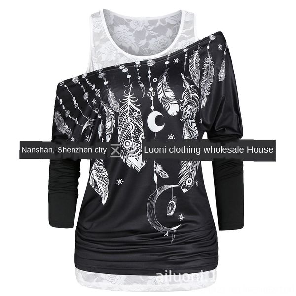 women's two-piece feather printing () women's lace lace two-piece feather printing, White
women's two-piece feather printing () women's lace lace two-piece feather printing, White