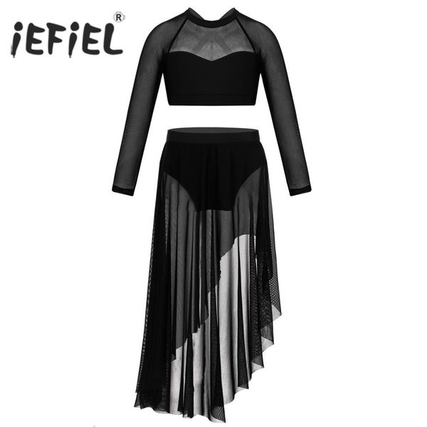 iefiel kids girls tulle asymmetric ballerina tutu dancewear crop with skirt dancing costumes gymnastics leotard skirts, Black;red
iefiel kids girls tulle asymmetric ballerina tutu dancewear crop with skirt dancing costumes gymnastics leotard skirts, Black;red