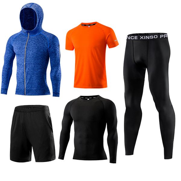 men compression sportswear fitness sport suit gym tight training clothing workout jogging tracksuit outdoor running set dry fit, Black;blue
men compression sportswear fitness sport suit gym tight training clothing workout jogging tracksuit outdoor running set dry fit, Black;blue