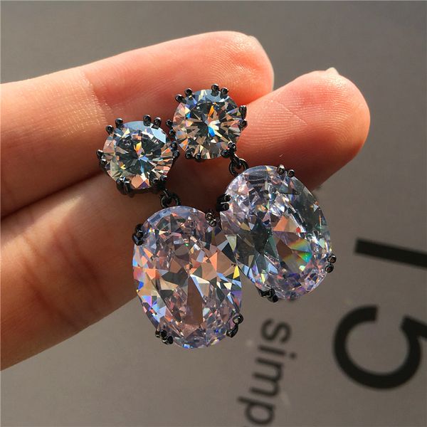 elegant ladies round oval stud earrings fashion big crystal black gold earrings vintage rainbow zircon stone wedding, Golden;silver
elegant ladies round oval stud earrings fashion big crystal black gold earrings vintage rainbow zircon stone wedding, Golden;silver