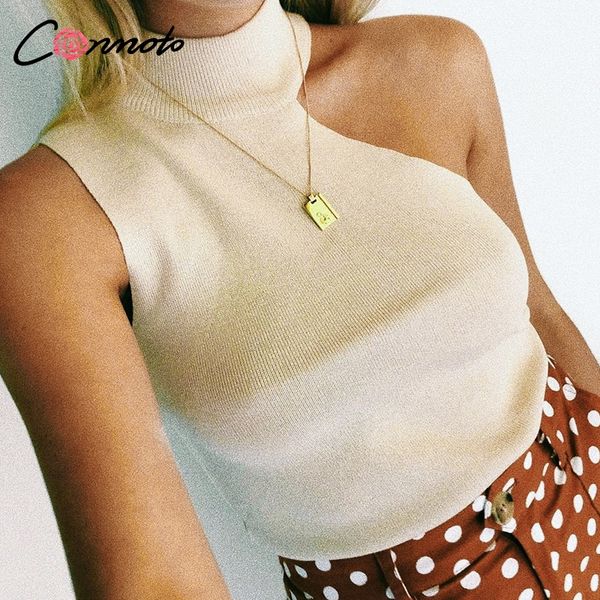 women's tanks & camis conmoto sleeveless 2021 knitted shirts women feminino solid casual slim high fashion basic shirt 4 colors, White
women's tanks & camis conmoto sleeveless 2021 knitted shirts women feminino solid casual slim high fashion basic shirt 4 colors, White