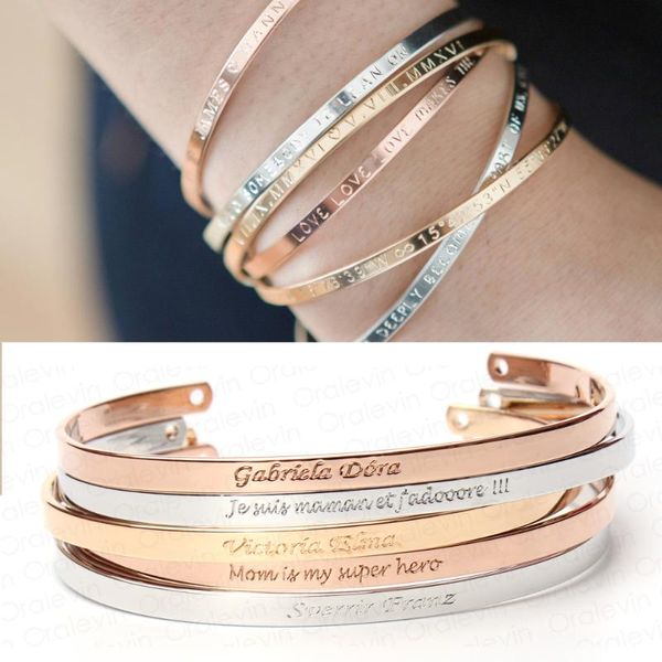 inspirational message personalized bracelet initial engraved name custom bracelet for women mother day gift jewelry, White
inspirational message personalized bracelet initial engraved name custom bracelet for women mother day gift jewelry, White