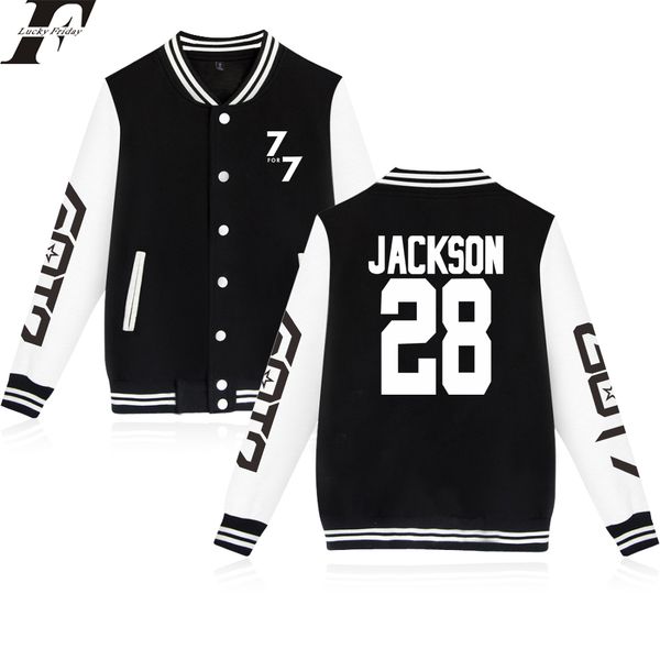 Blackday K-pop New GOT7 7FOR7 Cool Baseball Jacket Men/Women Print Outwear Jacket College Style Clothes Plus Size 4XL, Black;brown
Blackday K-pop New GOT7 7FOR7 Cool Baseball Jacket Men/Women Print Outwear Jacket College Style Clothes Plus Size 4XL, Black;brown
