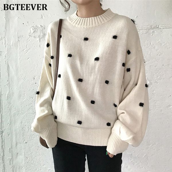 bgteever casual o-neck thick knitted sweater women lantern sleeve knitted 2019 winter dots sweater pullover jumpers female, White;black
bgteever casual o-neck thick knitted sweater women lantern sleeve knitted 2019 winter dots sweater pullover jumpers female, White;black