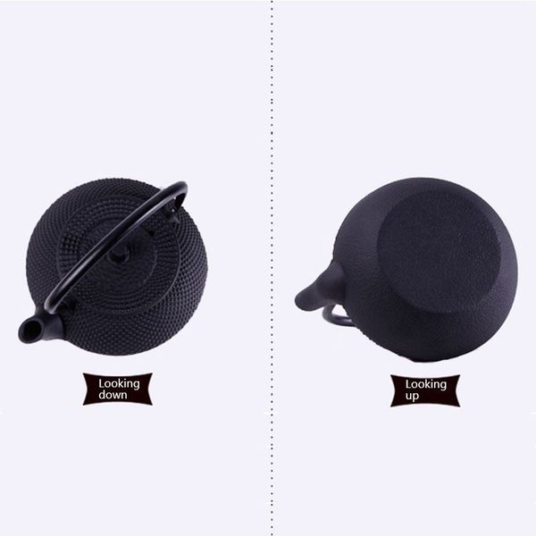 style cast iron kettle teapot comes with strainer tea pot 300ml (black) teapots 
style cast iron kettle teapot comes with strainer tea pot 300ml (black) teapots