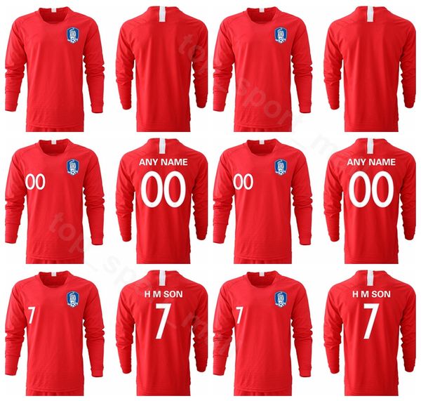 South Korea 7 H M SON Long Sleeve Jersey 2019 2020 Men Soccer 22 YHGO 2 YLEE 19 HMSON Football Shirt Kits Uniform
South Korea 7 H M SON Long Sleeve Jersey 2019 2020 Men Soccer 22 YHGO 2 YLEE 19 HMSON Football Shirt Kits Uniform