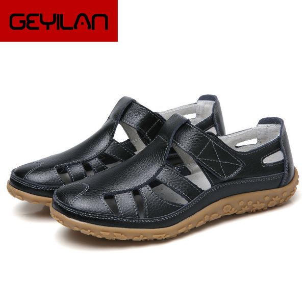 hollow woman shoes genuine leather women flats summer women's loafers breathable beach female shoe large size hjm8, Black
hollow woman shoes genuine leather women flats summer women's loafers breathable beach female shoe large size hjm8, Black