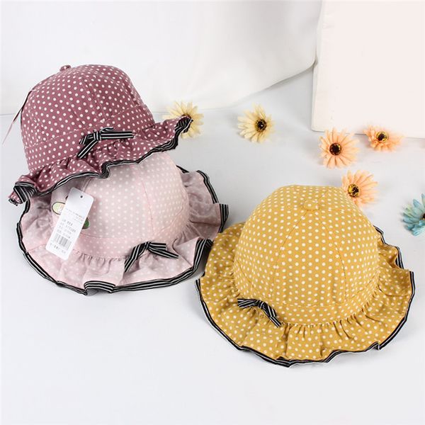 cute bow fisherman hat baby cute bucket hats small dot baby basin cap children's bud ribbon pleated pot cap, Yellow
cute bow fisherman hat baby cute bucket hats small dot baby basin cap children's bud ribbon pleated pot cap, Yellow
