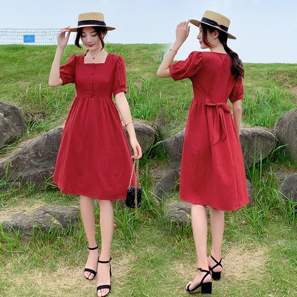 892# maternity clothes summer cotton red short sleeve loose stylish dress for pregnant women pregnancy clothes, White
892# maternity clothes summer cotton red short sleeve loose stylish dress for pregnant women pregnancy clothes, White