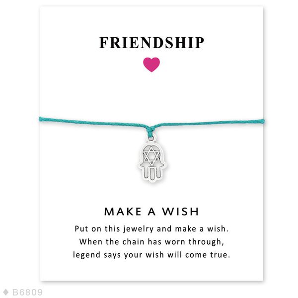cartoon hand of fatima handmade rope charm bracelets for women men friendship statement wish jewelry with card, Golden;silver
cartoon hand of fatima handmade rope charm bracelets for women men friendship statement wish jewelry with card, Golden;silver