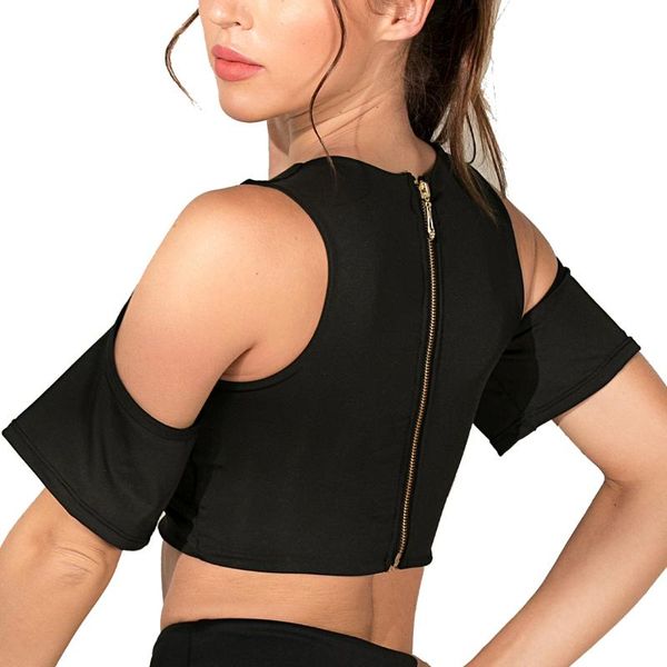 women's pima cotton workout sleeveless knot sports tank cropped shirt, White;red
women's pima cotton workout sleeveless knot sports tank cropped shirt, White;red