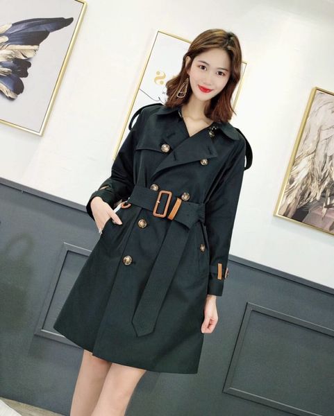 women's trench coats long classic windbreaker waterproof british new high-end english style autumn winter gabadian solid color casual c, Tan;black
women's trench coats long classic windbreaker waterproof british new high-end english style autumn winter gabadian solid color casual c, Tan;black