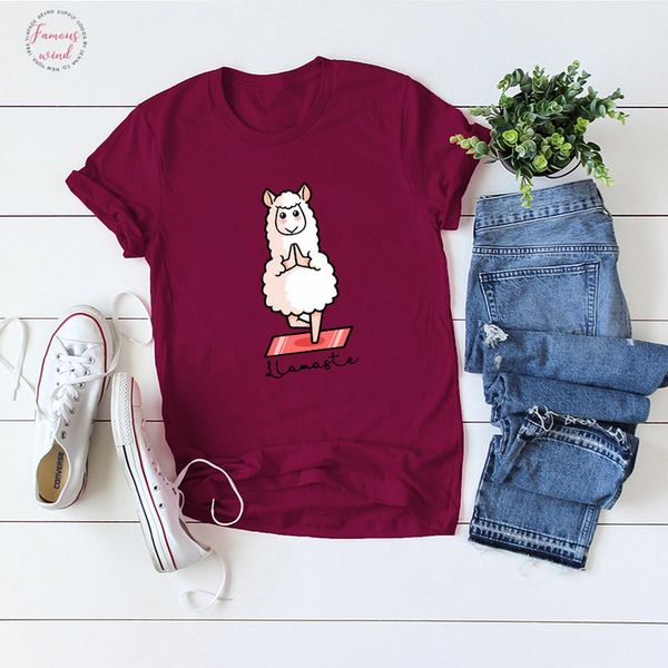2019 new t shirt women clothes casual wild summer fashion funny cartoon sheep print short sleeve slim t shirt femme, White
2019 new t shirt women clothes casual wild summer fashion funny cartoon sheep print short sleeve slim t shirt femme, White