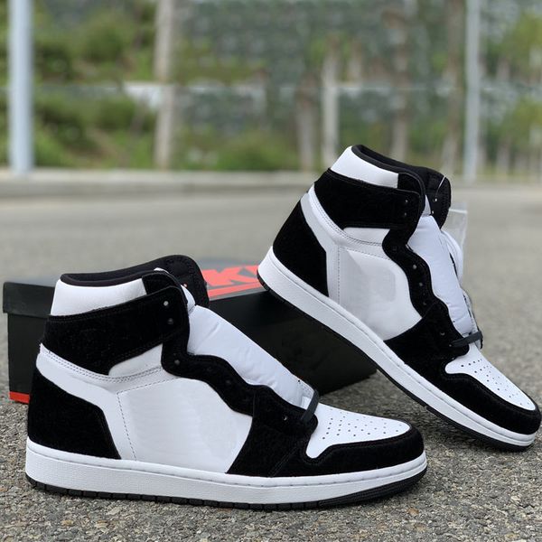 2019 WMNS High Mens Basketball Shoes 1s Black White Real Fur Suede Panda Designer Luxury Outdoor Athletic Sports Sneakers With Box 
2019 WMNS High Mens Basketball Shoes 1s Black White Real Fur Suede Panda Designer Luxury Outdoor Athletic Sports Sneakers With Box