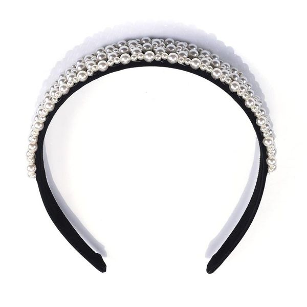 2019 brand hairband white imitation pearls headband full black resin crystal head band ladies vintage hair hoop headwear girl, Golden;white
2019 brand hairband white imitation pearls headband full black resin crystal head band ladies vintage hair hoop headwear girl, Golden;white