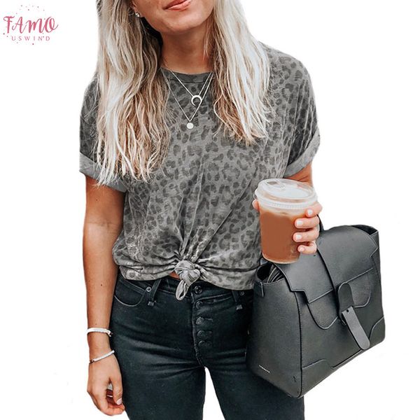 t shirt women trendy style leopard round neck short sleeved slim t shirt daily personality girl summer gray, White
t shirt women trendy style leopard round neck short sleeved slim t shirt daily personality girl summer gray, White