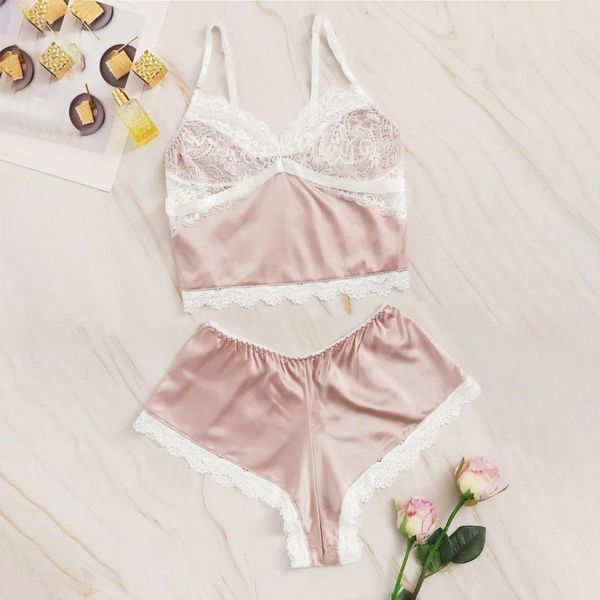lingerie women sleepwear summer satin lace casual loose sleeveless nightgown two pieces pajama set plus size nightwear^r, Black;red
lingerie women sleepwear summer satin lace casual loose sleeveless nightgown two pieces pajama set plus size nightwear^r, Black;red