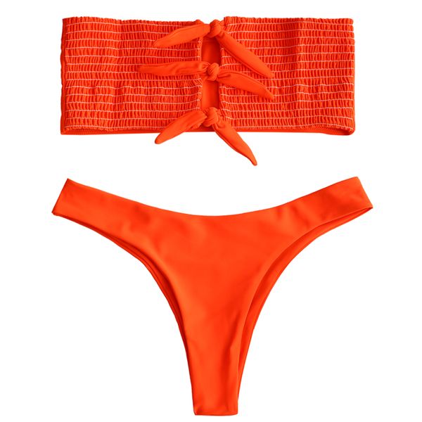 zaful women swimsuit frilled smocked bandeau bikini set solid color swimwear strapless ruffle padded swimming suit biquni, White;black
zaful women swimsuit frilled smocked bandeau bikini set solid color swimwear strapless ruffle padded swimming suit biquni, White;black