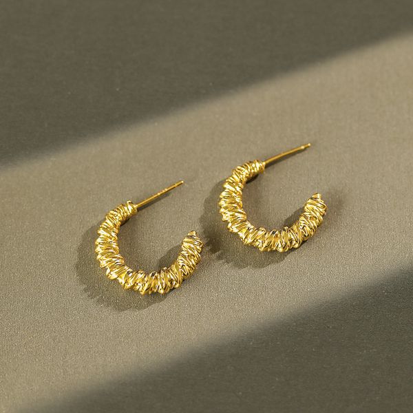 xiha real 925 sterling silver c hoop earrings for women gold twisted piercing korean earring bohemian statement fashion jewelry, Golden;silver
xiha real 925 sterling silver c hoop earrings for women gold twisted piercing korean earring bohemian statement fashion jewelry, Golden;silver