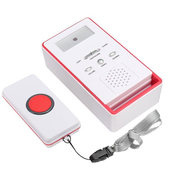 wireless sos emergency dialer alarm system panic button elderly handicapped - red