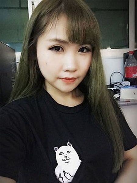 girl ladies cartoon animal print casual summer short sleeve shirt t-shirts, White
