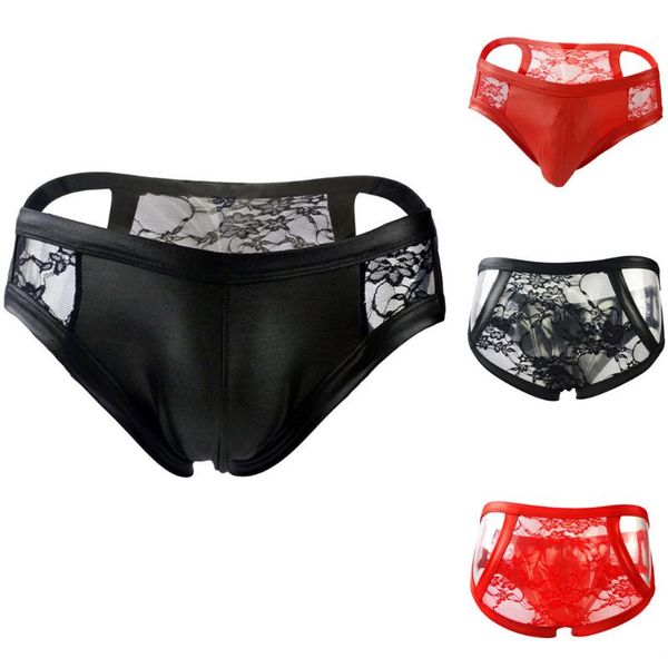 briefs underpants panties men's briefs lace transparent underwear men bikini low waist underwear man soft solid cueca^s, Black;white 
briefs underpants panties men's briefs lace transparent underwear men bikini low waist underwear man soft solid cueca^s, Black;white