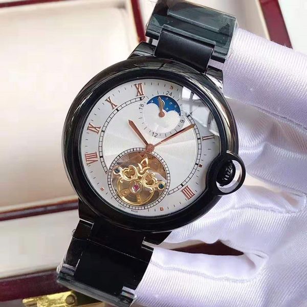 2020 luxury men's watch three-hand half-flywheel design 316 stainless steel case fully-automatic movement diameter 42mm crystal mirror, Slivery;brown
2020 luxury men's watch three-hand half-flywheel design 316 stainless steel case fully-automatic movement diameter 42mm crystal mirror, Slivery;brown