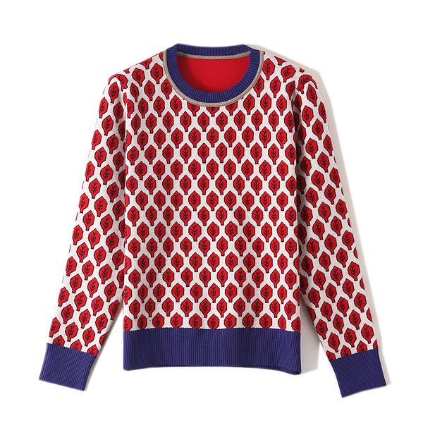 new sweater 2019 autumn new fashion color matching jacquard sweater round neck long sleeve pullover ladies sweatersize s-l, White;black
new sweater 2019 autumn new fashion color matching jacquard sweater round neck long sleeve pullover ladies sweatersize s-l, White;black