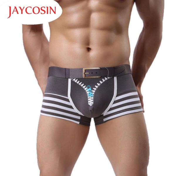 jaycosin new fashion men striped faux zipper underwear cotton boxers 160422 drop shipping, Black;white
jaycosin new fashion men striped faux zipper underwear cotton boxers 160422 drop shipping, Black;white