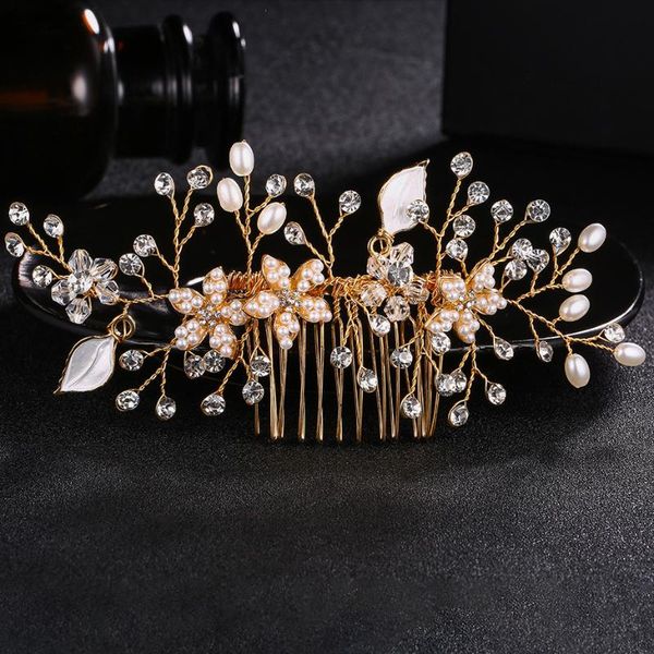 baijinbai wedding crystals hair combs bridal hair clips accessories jewelry handmade women head ornaments headpieces for bride, Golden;white
baijinbai wedding crystals hair combs bridal hair clips accessories jewelry handmade women head ornaments headpieces for bride, Golden;white