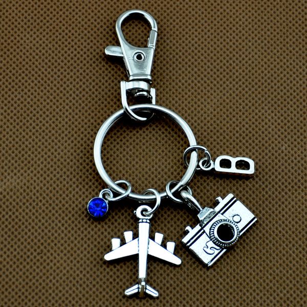 airplane keychain,camera keychain .gift for flight attendant,birthstone keychain, Silver
airplane keychain,camera keychain .gift for flight attendant,birthstone keychain, Silver