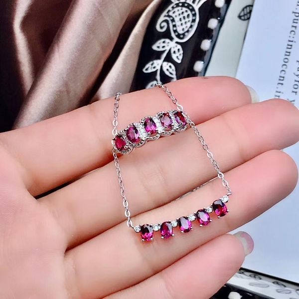 natural garnet jewelry set four piece set affordable 925 silver handmade design new launch, Black
natural garnet jewelry set four piece set affordable 925 silver handmade design new launch, Black